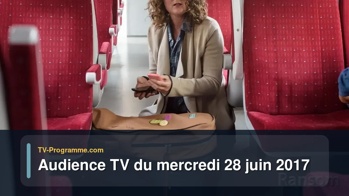 Audiences TV et audimat en prime time du Mercredi 28 juin 2017