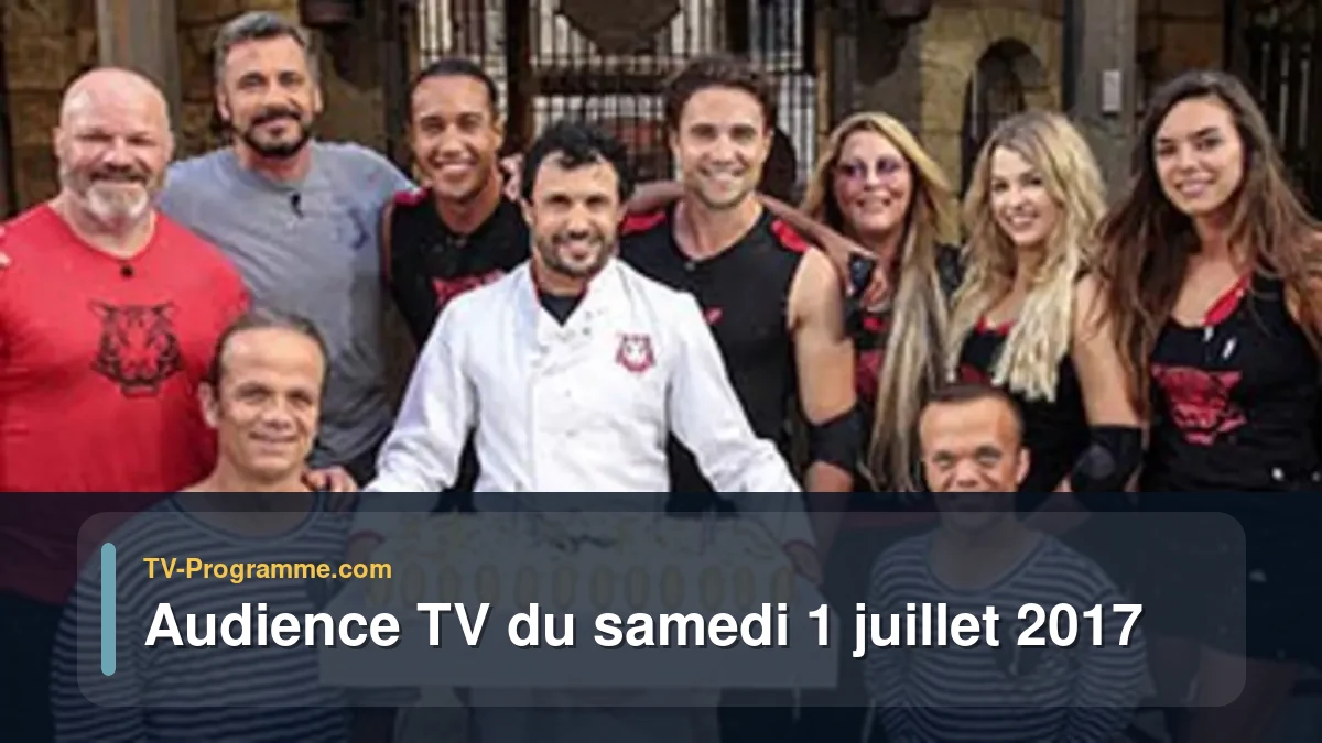 Audiences TV et audimat en prime time du Samedi 1 juillet 2017