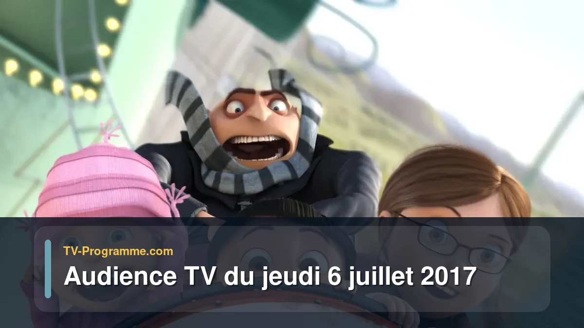 Audience TV du Jeudi 6 juillet 2017