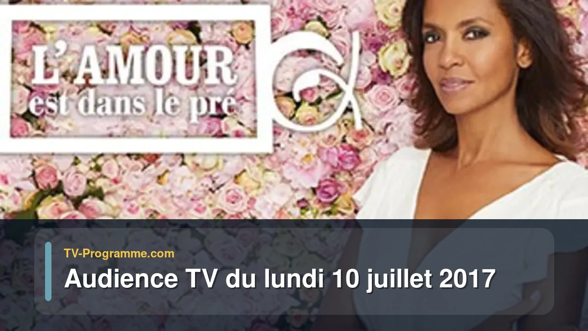 Audiences TV et audimat en prime time du Lundi 10 juillet 2017