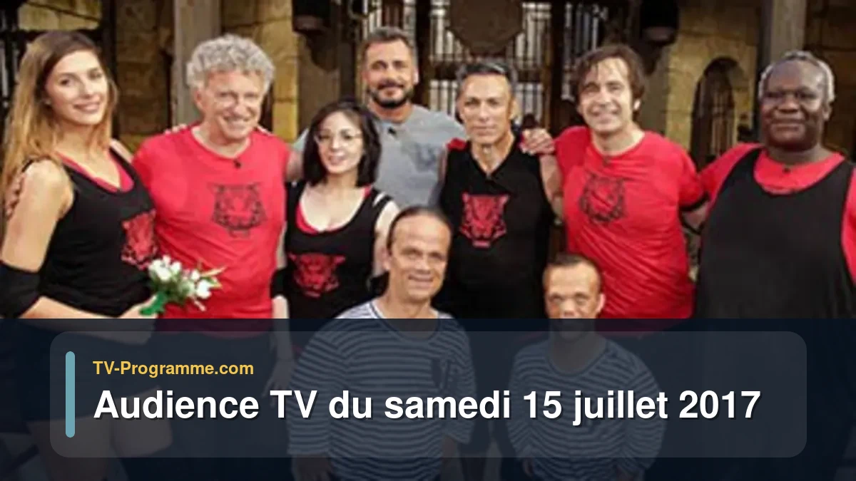 Audiences TV et audimat en prime time du Samedi 15 juillet 2017