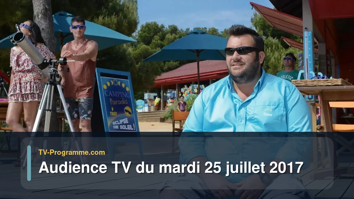 Audiences TV et audimat en prime time du Mardi 25 juillet 2017