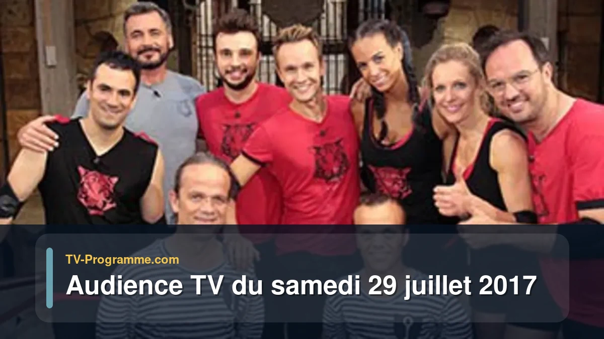 Audiences TV et audimat en prime time du Samedi 29 juillet 2017