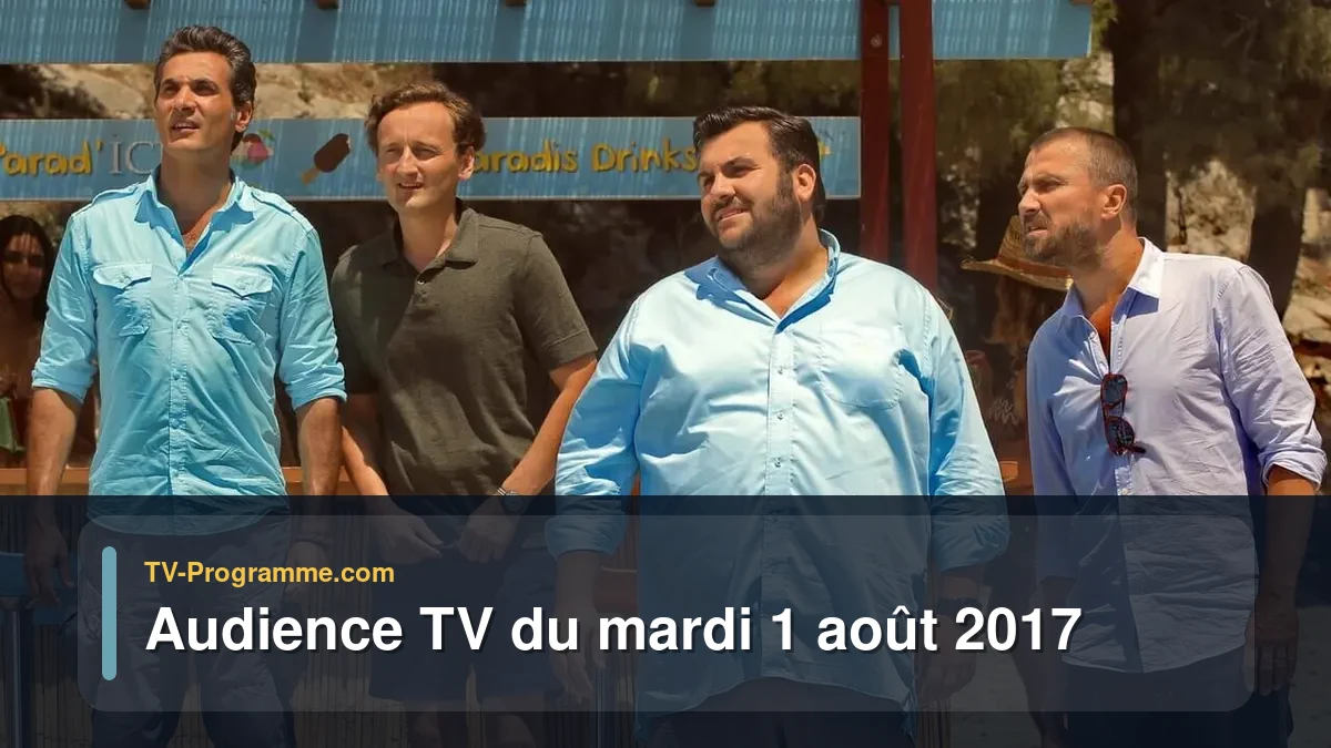 Audiences TV et audimat en prime time du Mardi 1 août 2017