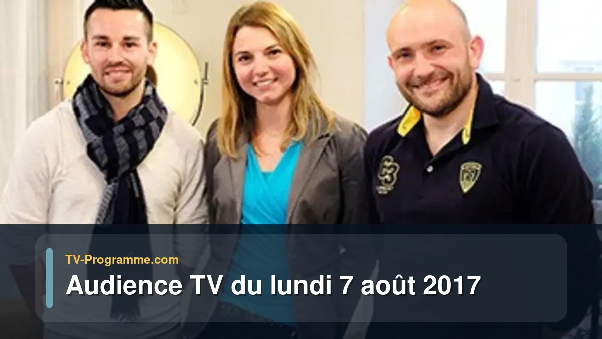 Audiences TV et audimat en prime time du Lundi 7 août 2017