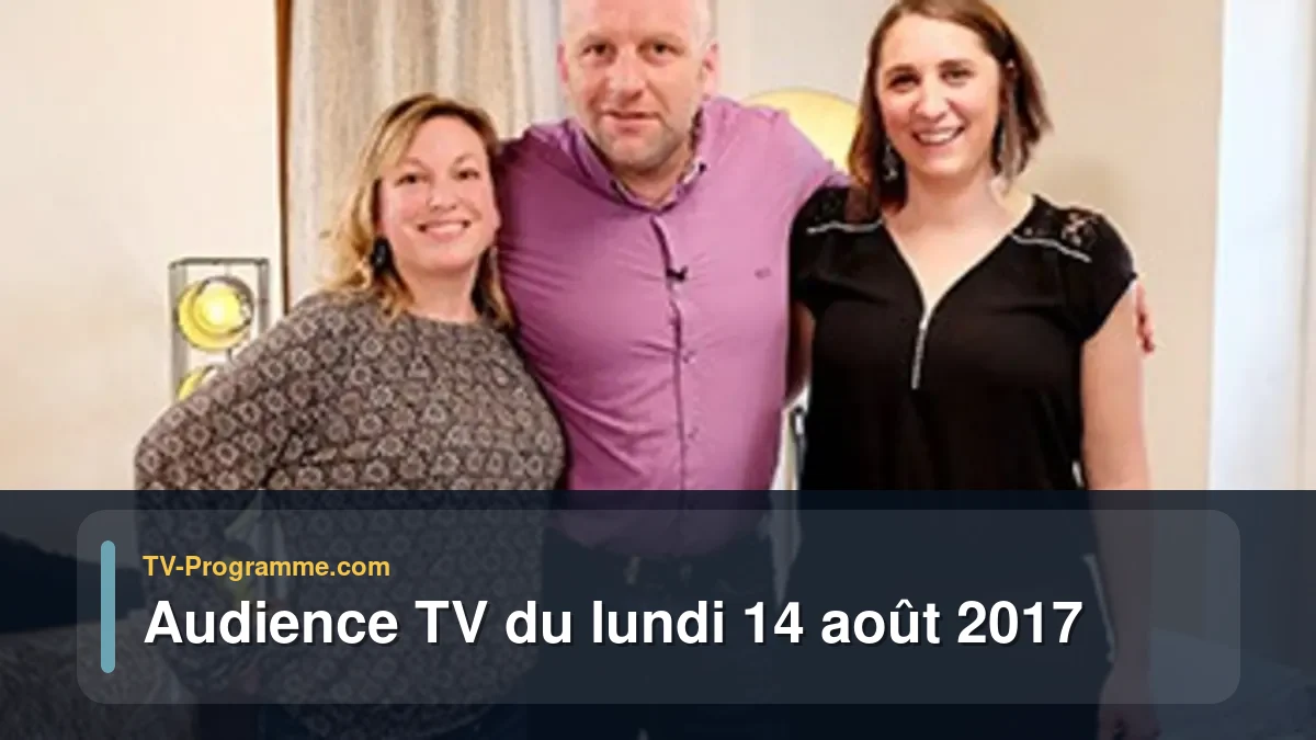 Audiences TV et audimat en prime time du Lundi 14 août 2017