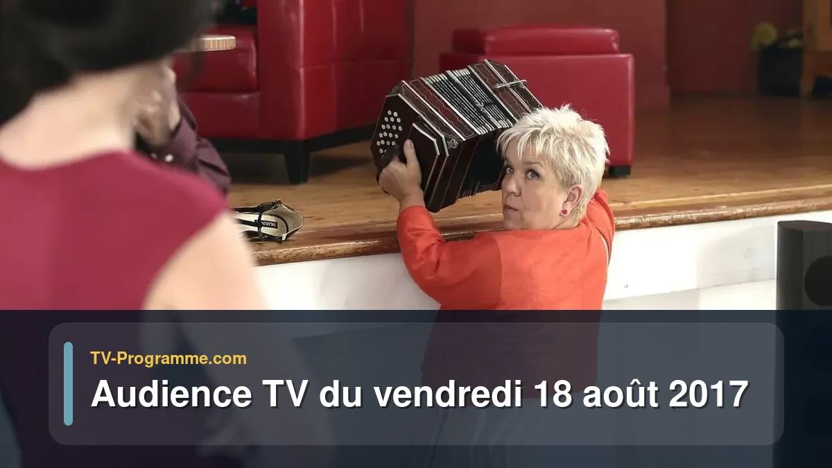 Audiences TV et audimat en prime time du Vendredi 18 août 2017