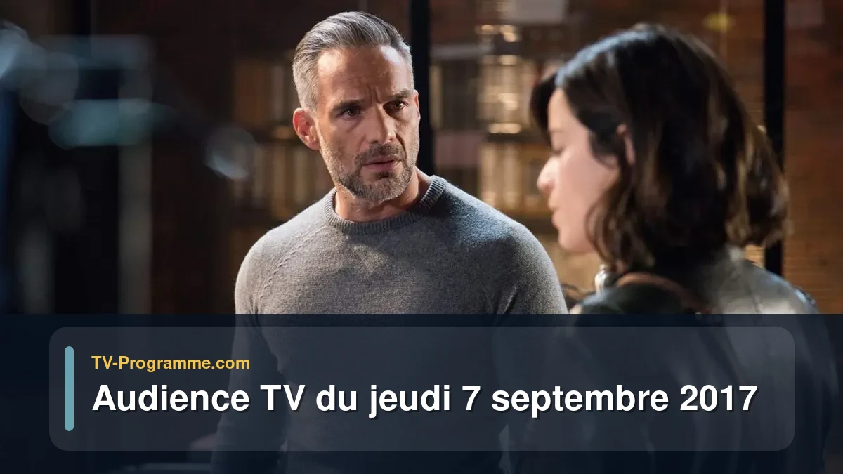 Audiences TV et audimat en prime time du Jeudi 7 septembre 2017