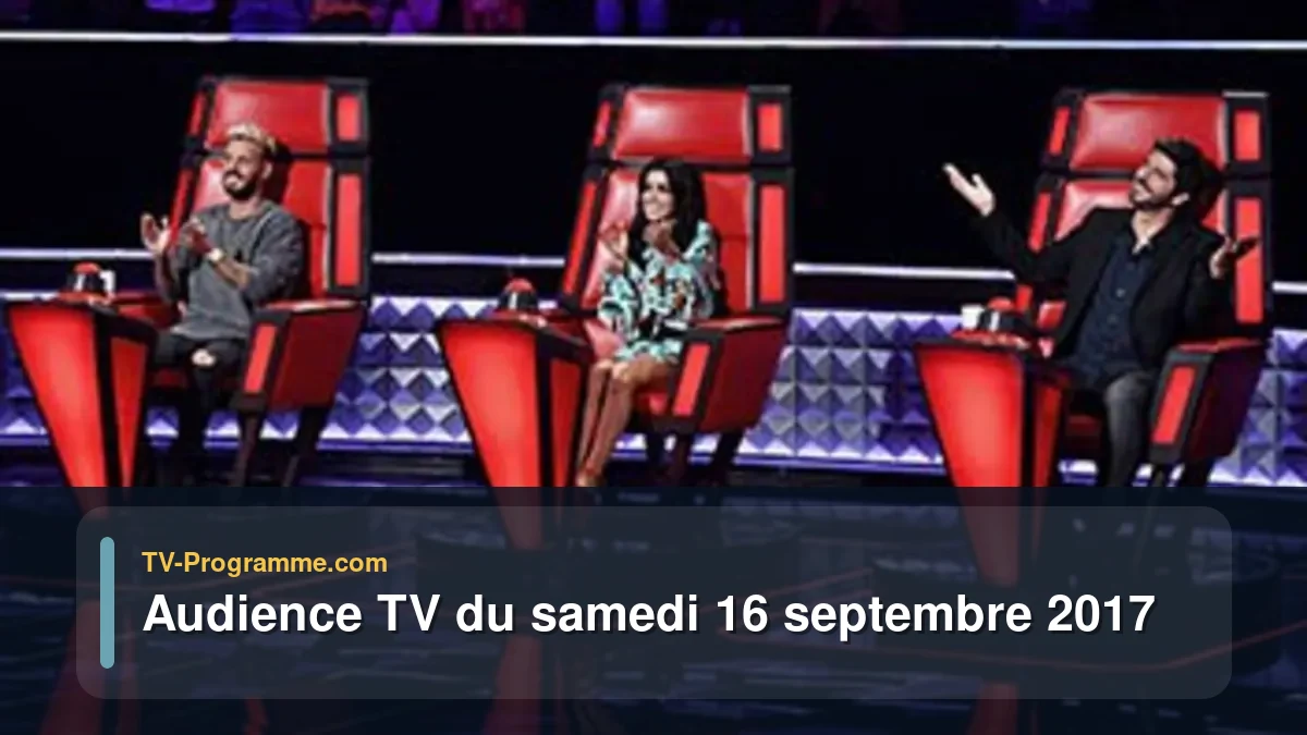 Audience TV du Samedi 16 septembre 2017