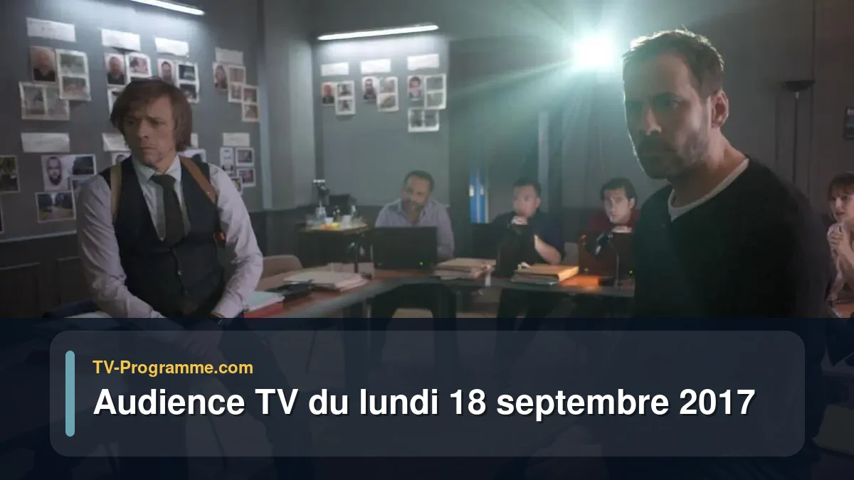 Audience TV du Lundi 18 septembre 2017