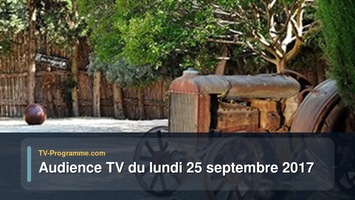 Audiences TV et audimat en prime time du Lundi 25 septembre 2017