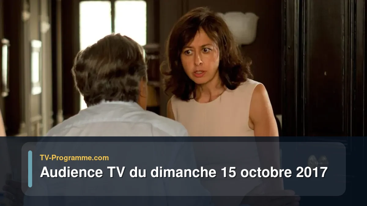 Audiences TV et audimat en prime time du Dimanche 15 octobre 2017