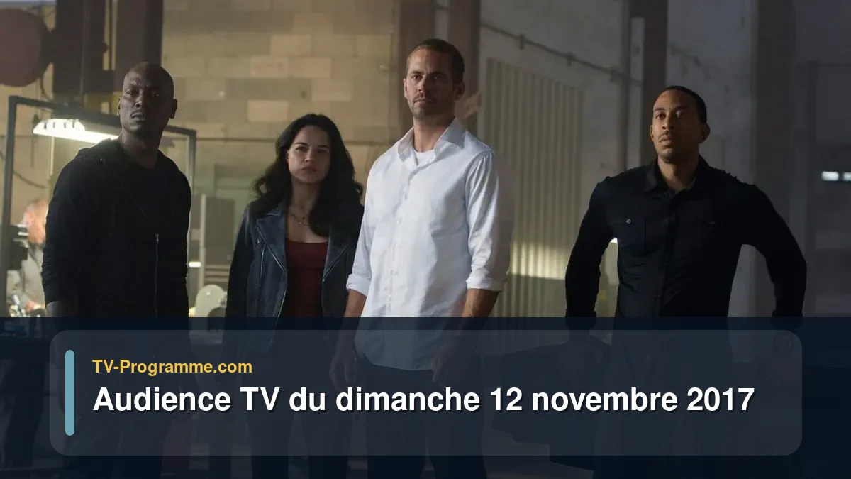 Audiences TV et audimat en prime time du Dimanche 12 novembre 2017