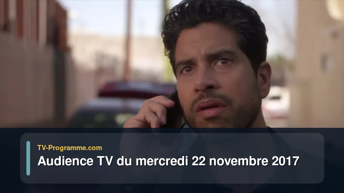 Audience TV du Mercredi 22 novembre 2017