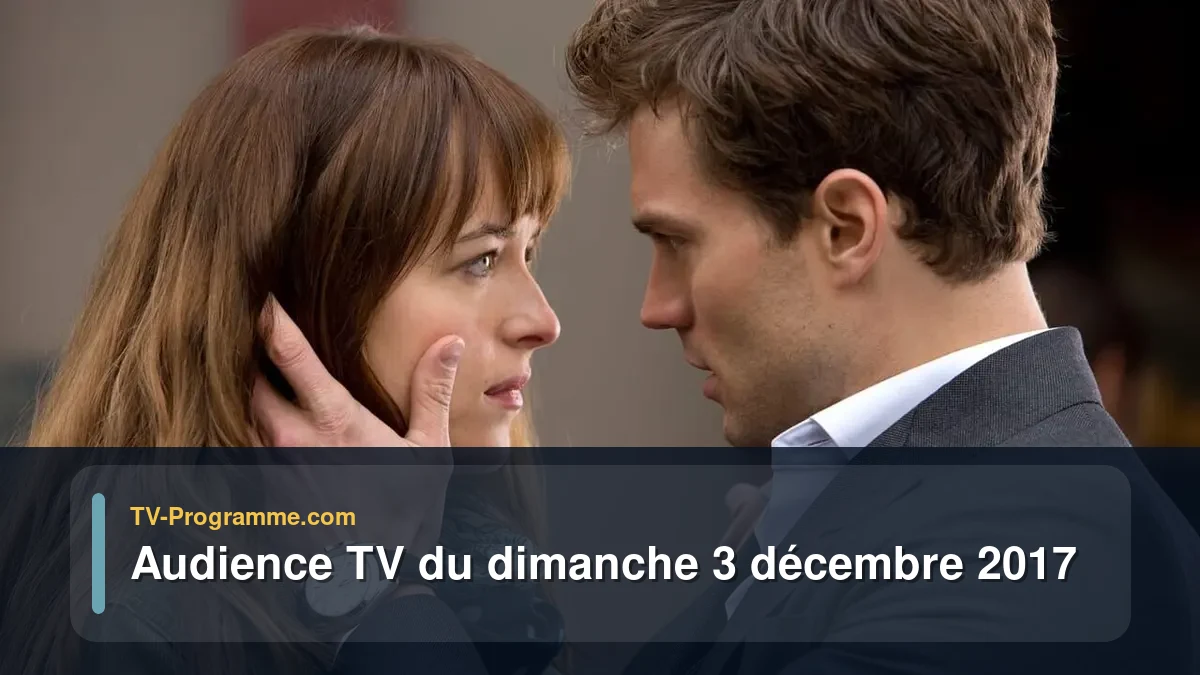 Audiences TV et audimat en prime time du Dimanche 3 décembre 2017
