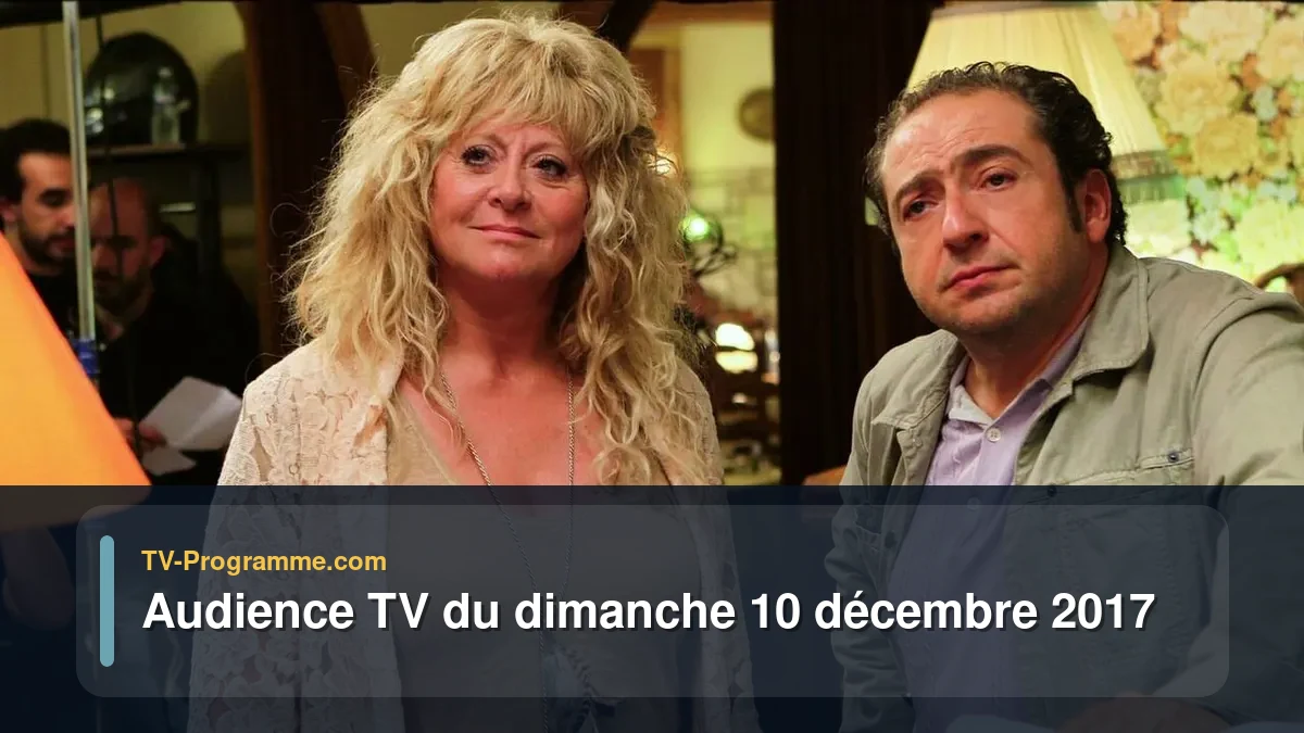 Audiences TV et audimat en prime time du Dimanche 10 décembre 2017