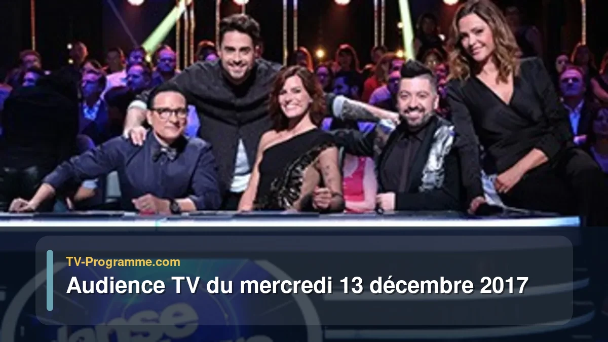 Audiences TV et audimat en prime time du Mercredi 13 décembre 2017