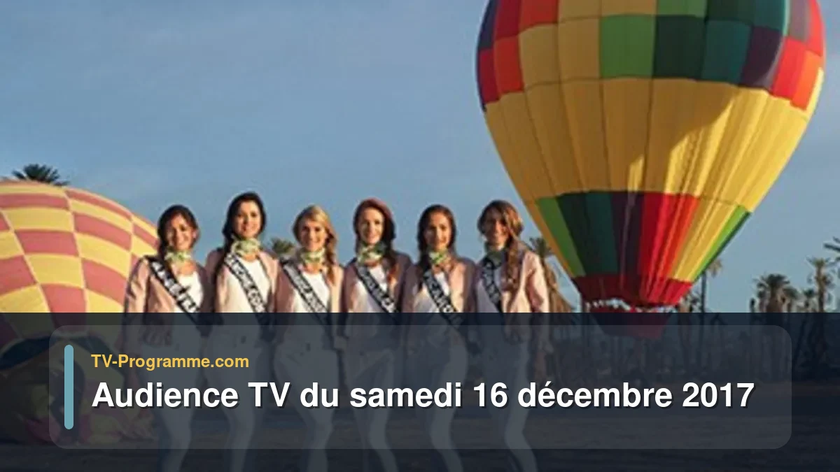 Audiences TV et audimat en prime time du Samedi 16 décembre 2017