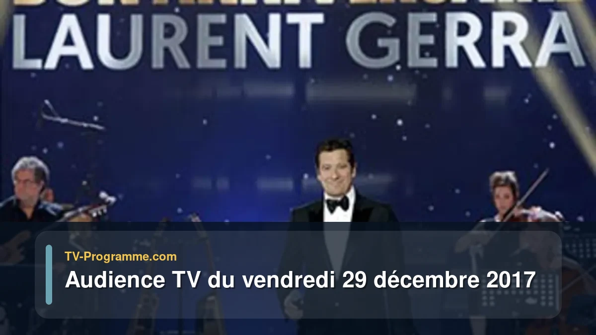 Audiences TV et audimat en prime time du Vendredi 29 décembre 2017