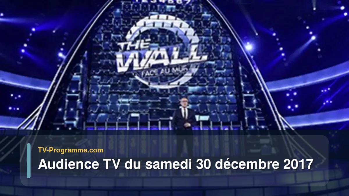 Audiences TV et audimat en prime time du Samedi 30 décembre 2017