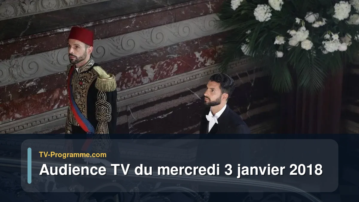 Audiences TV et audimat en prime time du Mercredi 3 janvier 2018