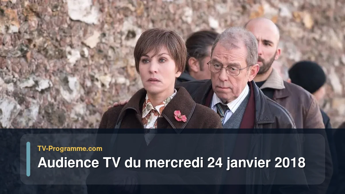 Audiences TV et audimat en prime time du Mercredi 24 janvier 2018