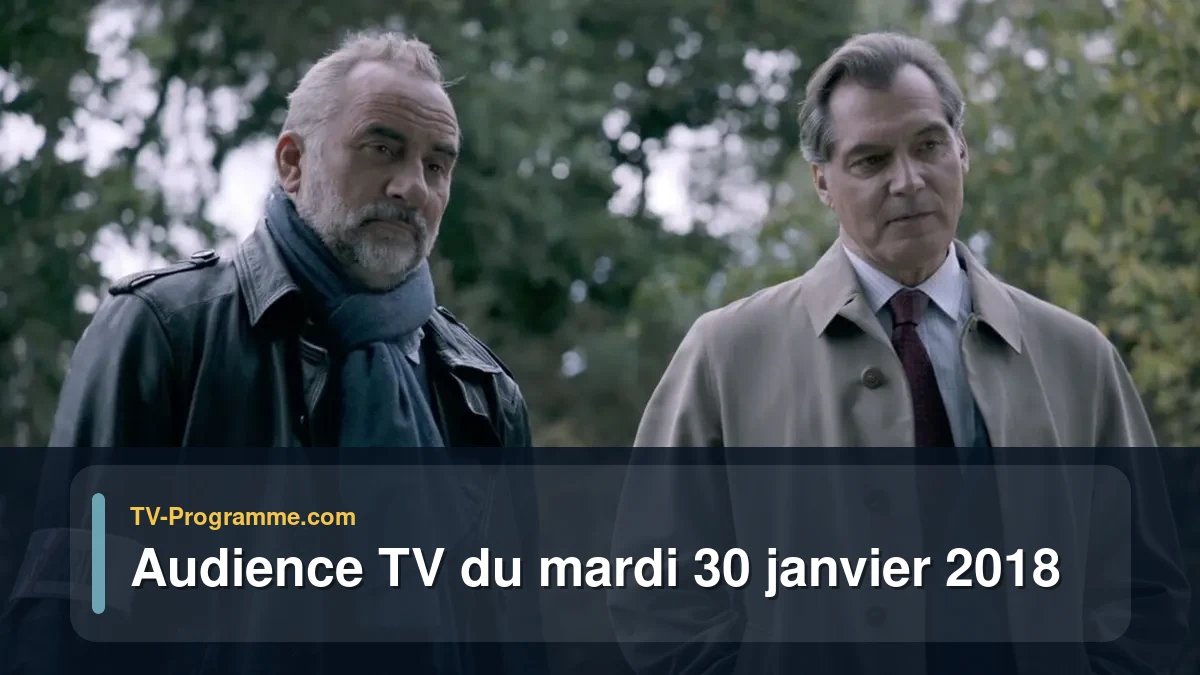 Audiences TV et audimat en prime time du Mardi 30 janvier 2018