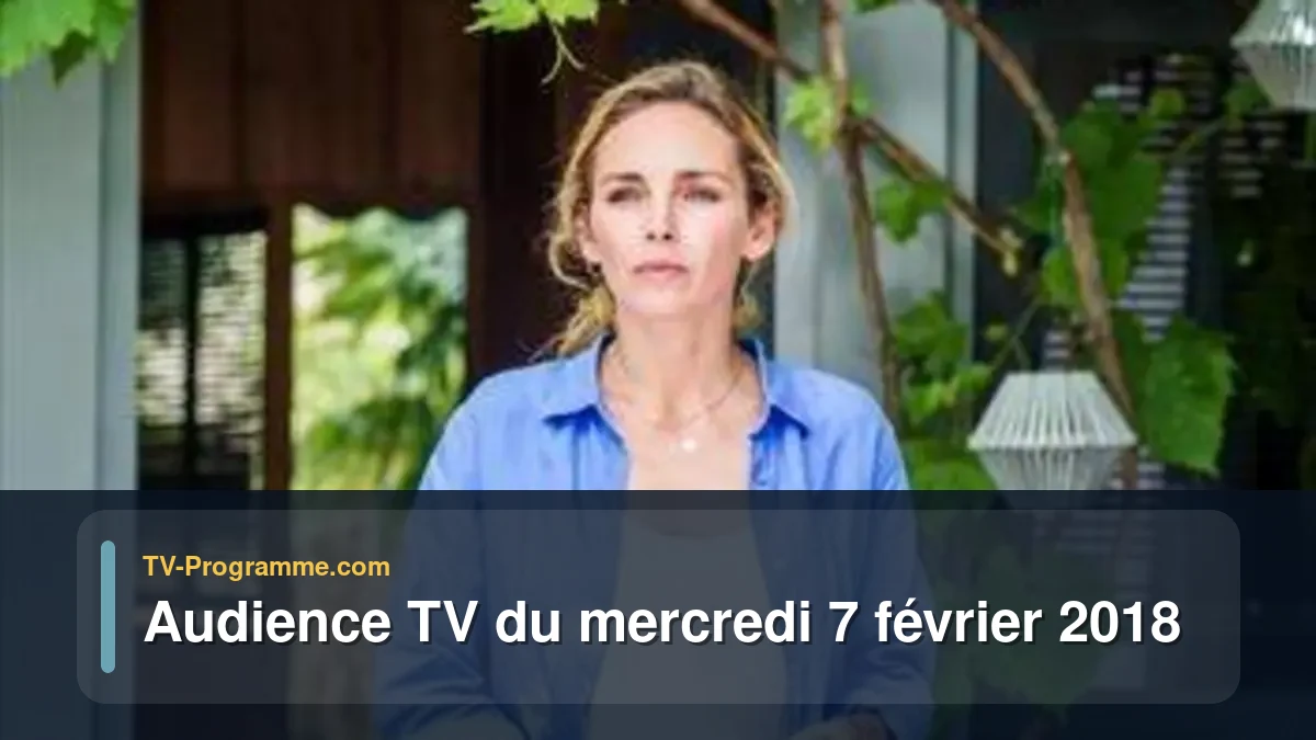 Audiences TV et audimat en prime time du Mercredi 7 février 2018