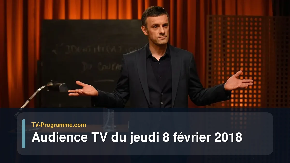 Audiences TV et audimat en prime time du Jeudi 8 février 2018
