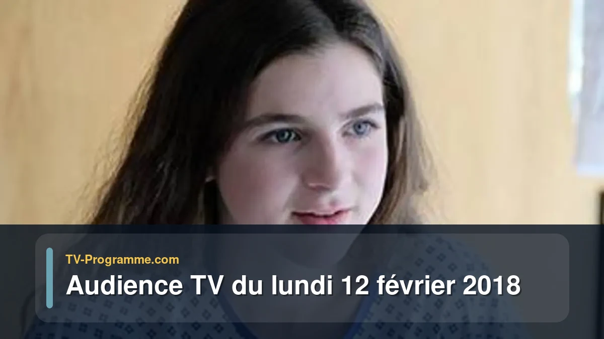 Audiences TV et audimat en prime time du Lundi 12 février 2018
