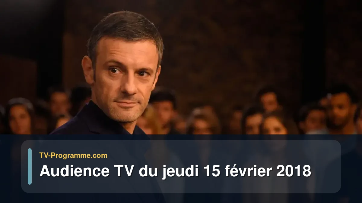 Audiences TV et audimat en prime time du Jeudi 15 février 2018