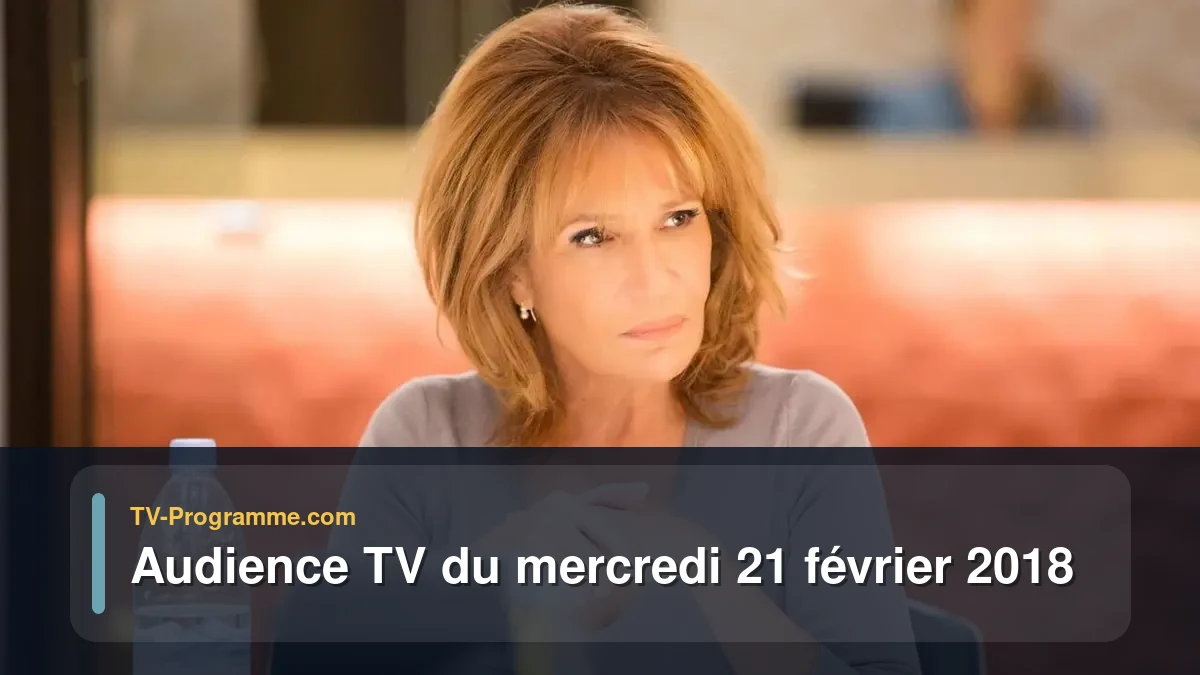 Audiences TV et audimat en prime time du Mercredi 21 février 2018