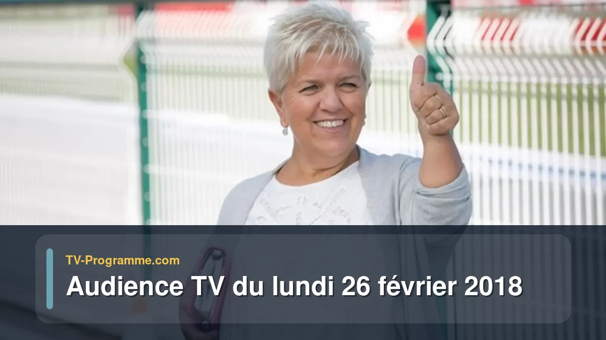 Audiences TV et audimat en prime time du Lundi 26 février 2018