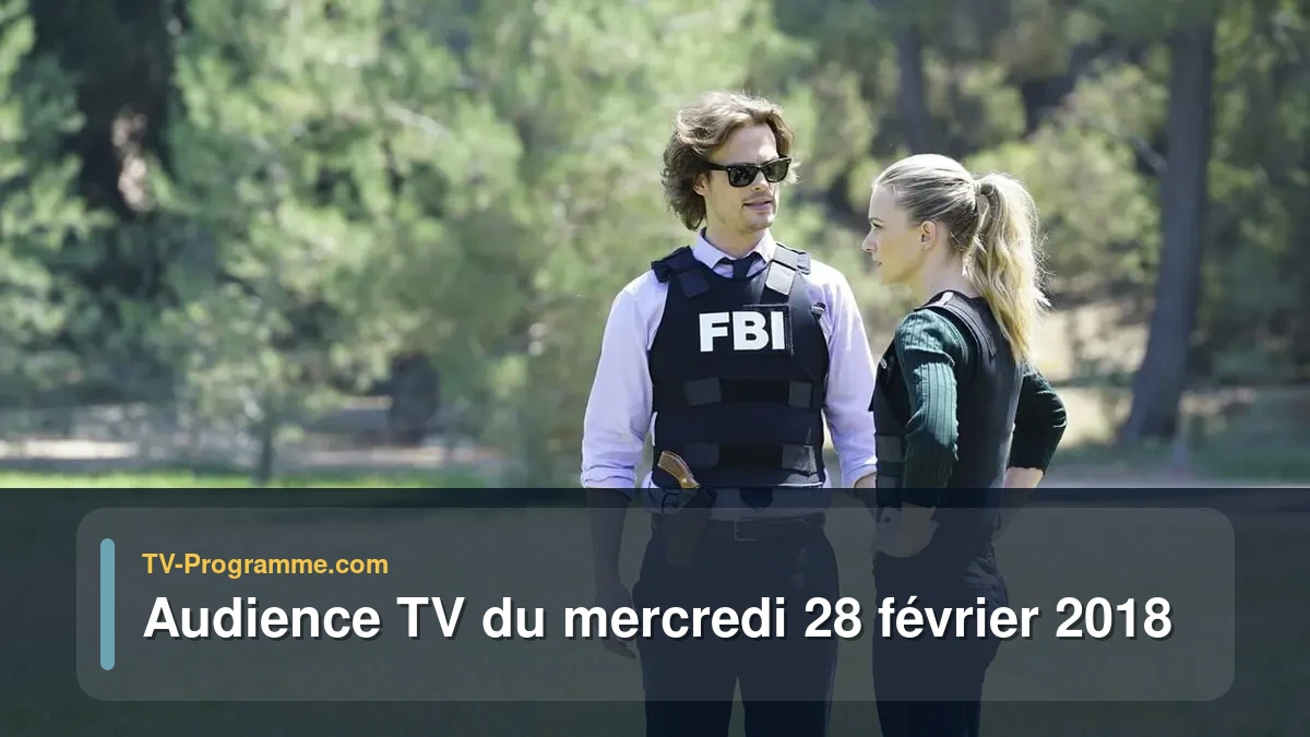 Audiences TV et audimat en prime time du Mercredi 28 février 2018