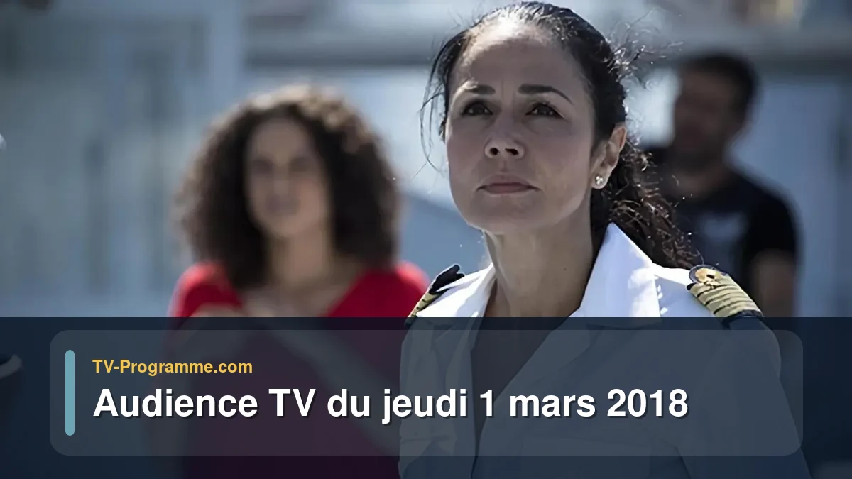 Audiences TV et audimat en prime time du Jeudi 1 mars 2018