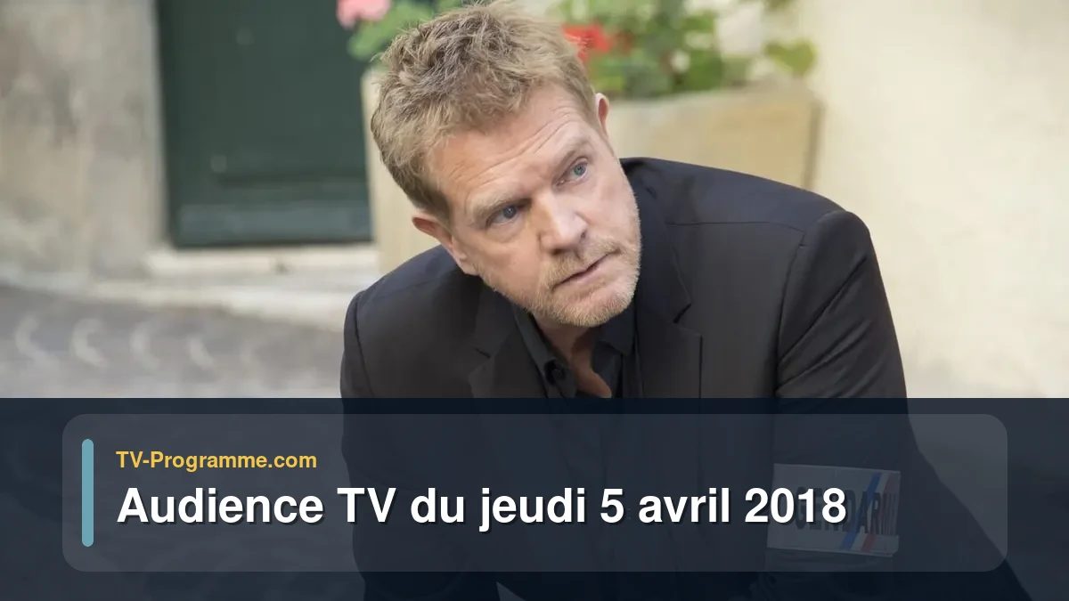 Audiences TV et audimat en prime time du Jeudi 5 avril 2018