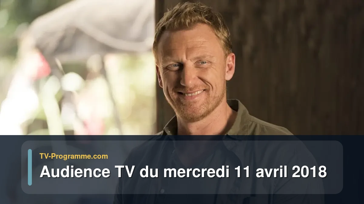 Audiences TV et audimat en prime time du Mercredi 11 avril 2018