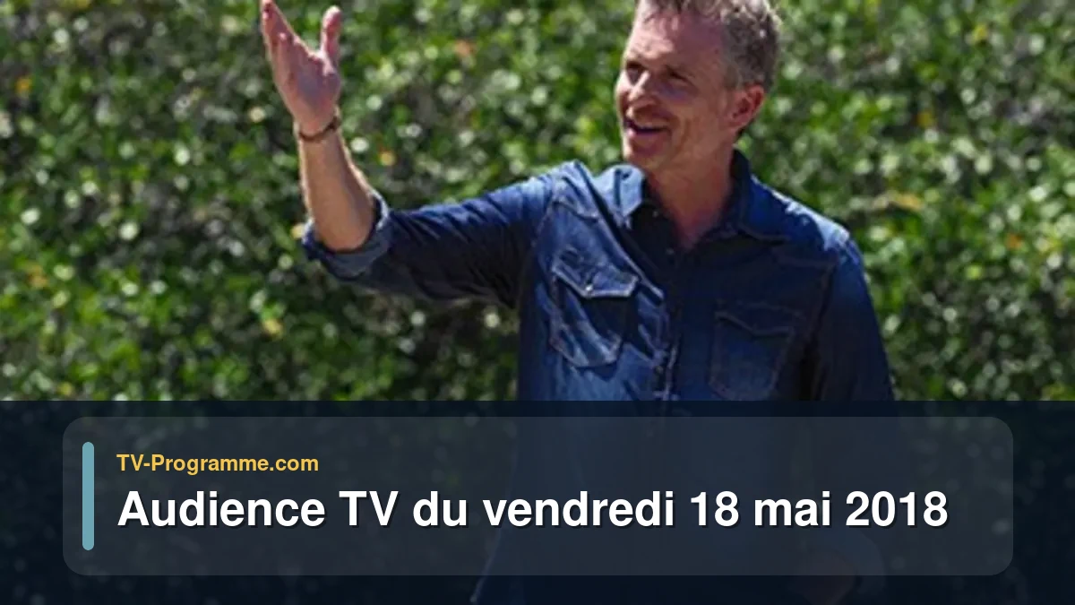 Audiences TV et audimat en prime time du Vendredi 18 mai 2018