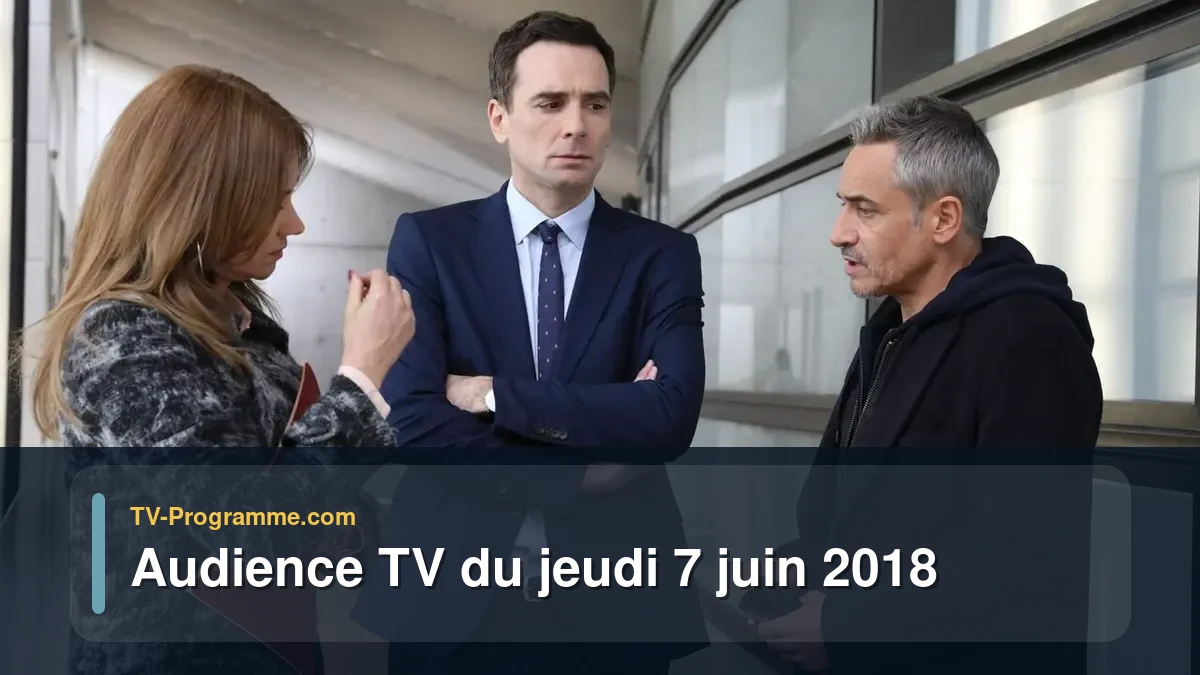 Audiences TV et audimat en prime time du Jeudi 7 juin 2018