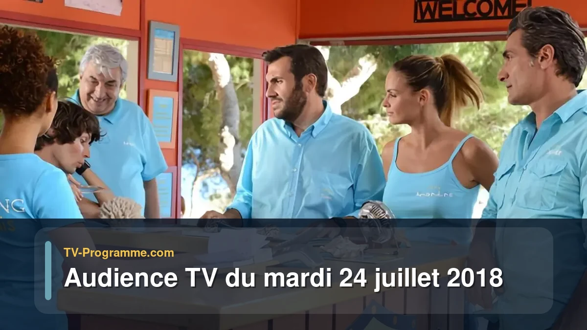 Audiences TV et audimat en prime time du Mardi 24 juillet 2018