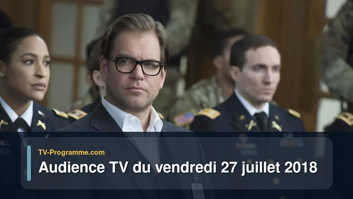 Audiences TV et audimat en prime time du Vendredi 27 juillet 2018