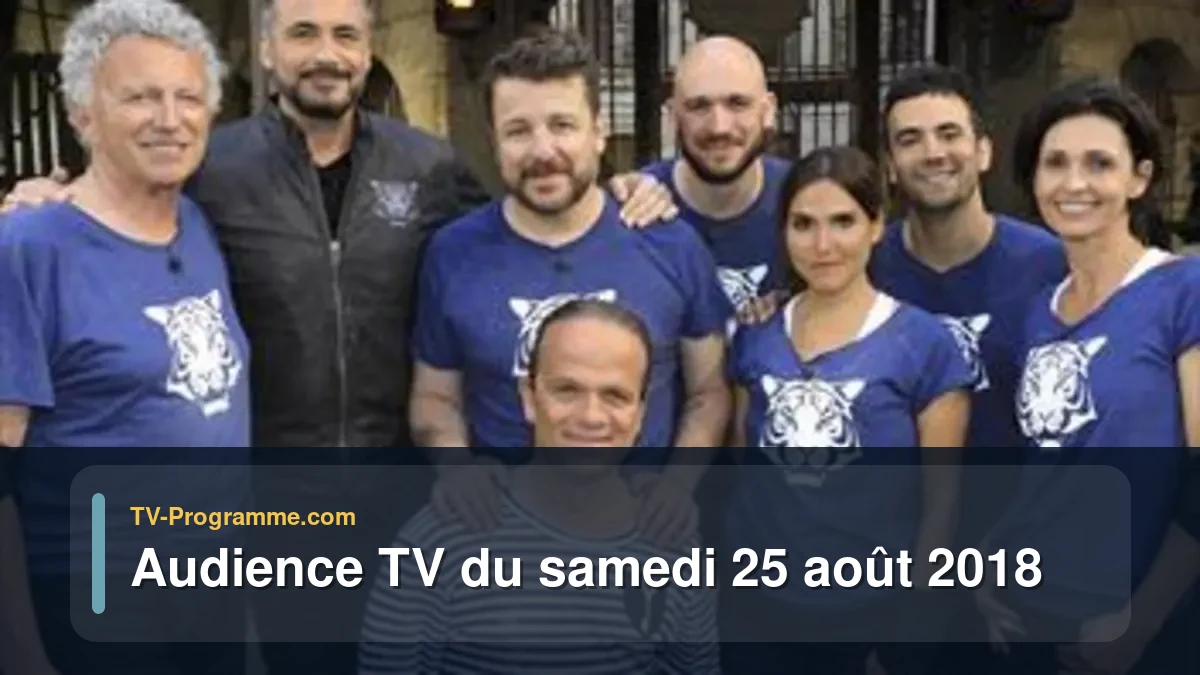 Audiences TV et audimat en prime time du Samedi 25 août 2018