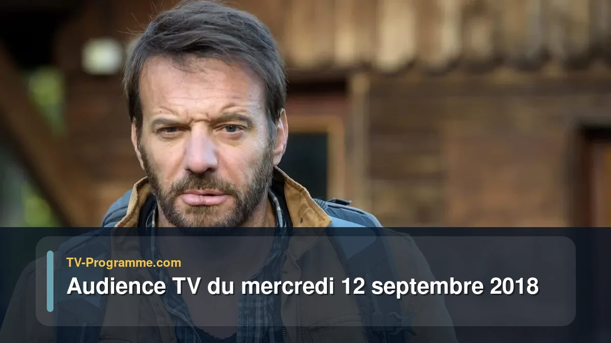 Audiences TV et audimat en prime time du Mercredi 12 septembre 2018
