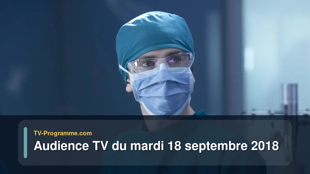 Audiences TV et audimat en prime time du Mardi 18 septembre 2018