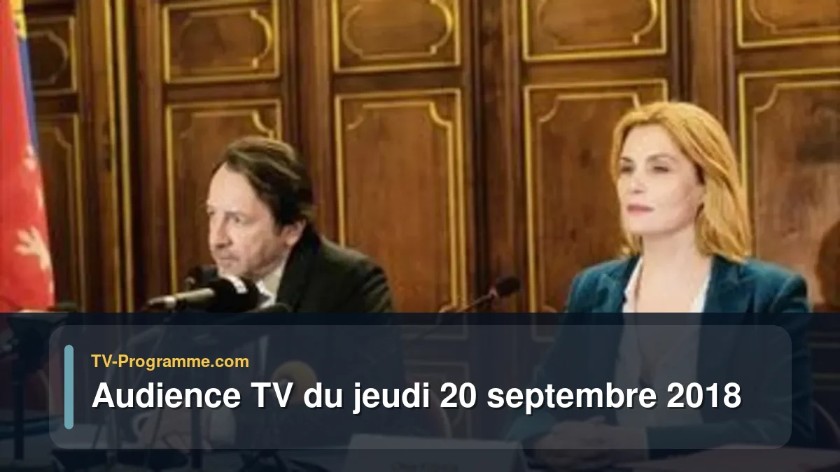 Audiences TV et audimat en prime time du Jeudi 20 septembre 2018