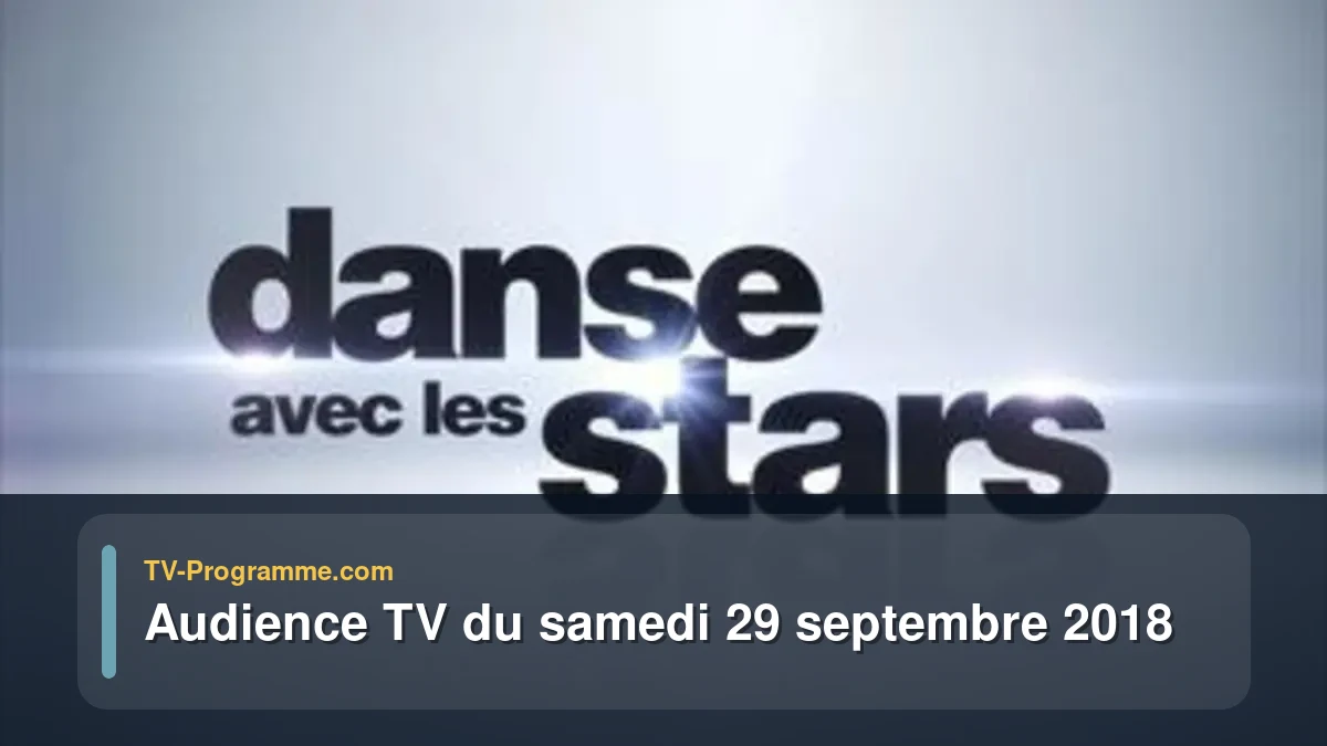 Audiences TV et audimat en prime time du Samedi 29 septembre 2018