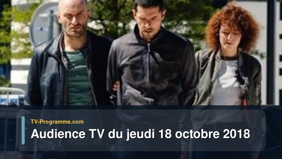 Audiences TV et audimat en prime time du Jeudi 18 octobre 2018
