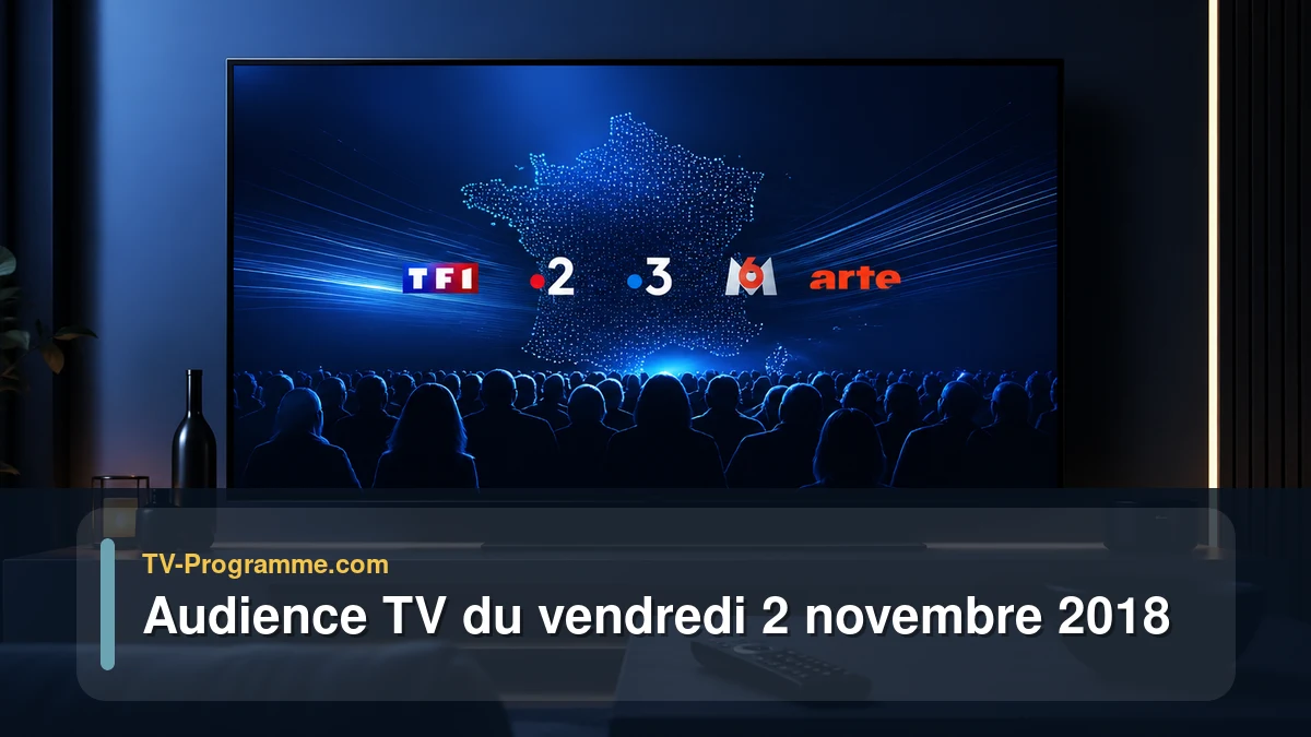 Audiences TV et audimat en prime time du Vendredi 2 novembre 2018