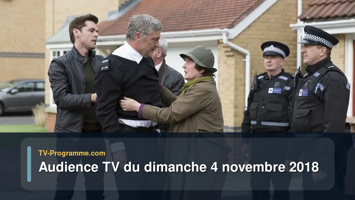 Audiences TV et audimat en prime time du Dimanche 4 novembre 2018