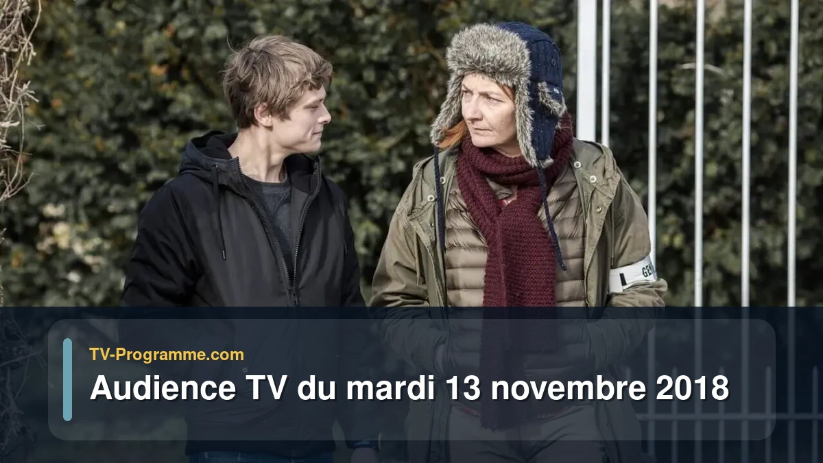 Audiences TV et audimat en prime time du Mardi 13 novembre 2018